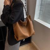 European Style Women Large Capacity Leather Shoulder Bag