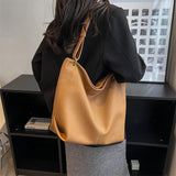 European Style Women Large Capacity Leather Shoulder Bag