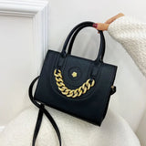 European Style Women's Shoulder Bag Solid Pu Leather Ladies Handbags