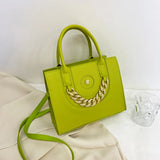 European Style Women's Shoulder Bag Solid Pu Leather Ladies Handbags