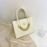 European Style Women's Shoulder Bag Solid Pu Leather Ladies Handbags