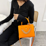 European Style Women's Shoulder Bag Solid Pu Leather Ladies Handbags