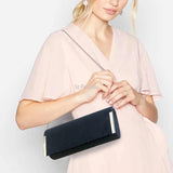 Suede Dinner Clutch Bag for Women