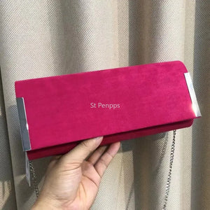 Suede Dinner Clutch Bag for Women