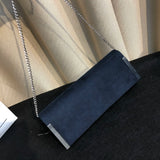 Suede Dinner Clutch Bag for Women