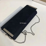 Suede Dinner Clutch Bag for Women
