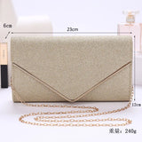 Sequin Evening Clutch Metal Chain Women Shoulder Bag