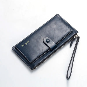 European & American Style Long Leather Womens Wallet Clutch