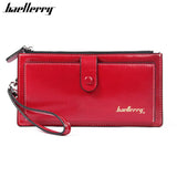 European & American Style Long Leather Womens Wallet Clutch
