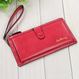European & American Style Long Leather Womens Wallet Clutch