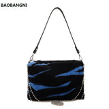 European & American Chain Plush Messenger Bag