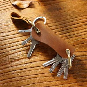 Vintage Leather Key Bag Car Key Storage Multifunctional Holder