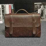 Men's Casual Retro Briefcase Shoulder Bag Backpack
