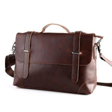 Men's Casual Retro Briefcase Shoulder Bag Backpack