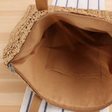 Pure Paper Rope Hand-Woven Bag for Seaside Holiday