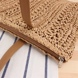 Pure Paper Rope Hand-Woven Bag for Seaside Holiday