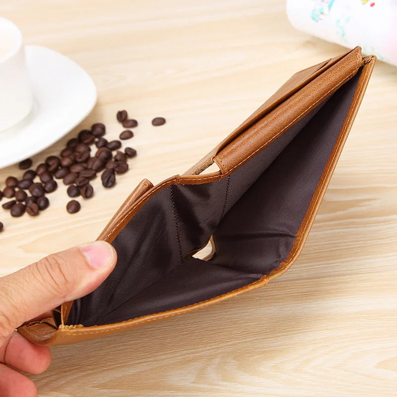 Vintage Leather Wallet for Men Business Purse