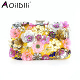 Evening Bag Women's Beaded Flower Clutch