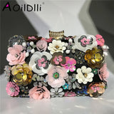 Evening Bag Women's Beaded Flower Clutch