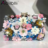 Evening Bag Women's Beaded Flower Clutch