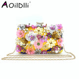 Evening Bag Women's Beaded Flower Clutch