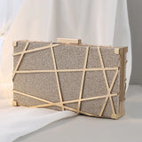 Glitter Evening Bag Wedding Clutches Bling Chain Shoulder Bag