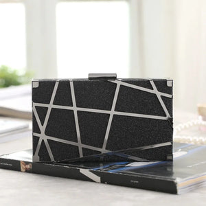 Glitter Evening Bag Wedding Clutches Bling Chain Shoulder Bag