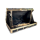 Glitter Evening Bag Wedding Clutches Bling Chain Shoulder Bag