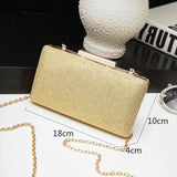 Evening Party Chain Shoulder Bag Clutch Box Bag Handbag