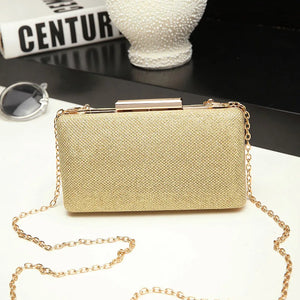 Evening Party Chain Shoulder Bag Clutch Box Bag Handbag