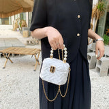 Evening Clutch Bags Women Weave Style Beaded Handbags Wedding Party Purses