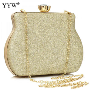 Glitter Sequined Evening Clutch Bag Shoulder Bag Bridal Party Prom Handbag