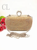 Diamond Evening Clutch Ring Bag Wedding Purse