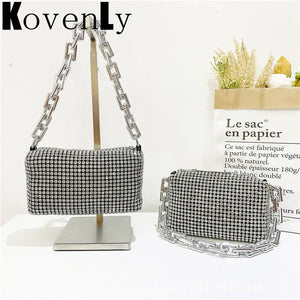 Evening Diamonds Clutch Handbags Bling Shoulder Bag Women Messenger Bags
