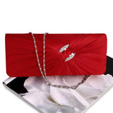 Evening Bling Rhinestone Bridal Clutch Bag Chain