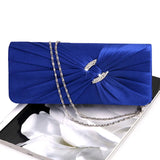 Evening Rhinestone Bridal Shoulder Clutch Bag Chain G5AE