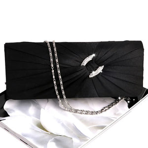 Evening Rhinestone Bridal Shoulder Clutch Bag Chain G5AE