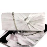 Evening Rhinestone Bridal Shoulder Clutch Bag Chain G5AE