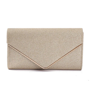 Evening Wedding Bag Solid Clutch Shoulder Chain Handbag