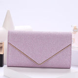 Evening Wedding Bag Solid Clutch Shoulder Chain Handbag