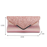 Sequin Envelope Clutch Evening Bag for Women