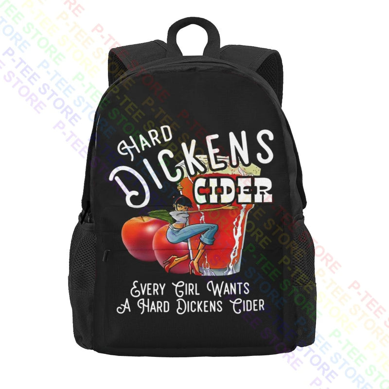 Hard Dickens Cider Large Capacity Backpack Bookbag Beach Bag Sports Bag