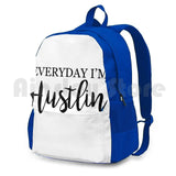 Everyday Im Hustlin Outdoor Hiking Backpack Riding Climbing Sports Bag