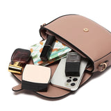 Two-tone PU Leather Shoulder Bag Small Women Handbags