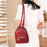 Expandable Backpack Mobile Shoulders Women Messenger Bag Purse Small Letter Phon