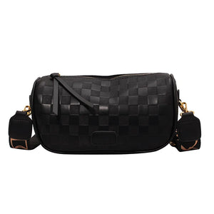 Versatile Plaid Shoulder Bag for Women