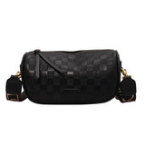 Versatile Plaid Shoulder Bag for Women