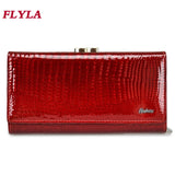 Explosive Women Leather Wallet Long Change Clutch Bag Multifunctional Wallet