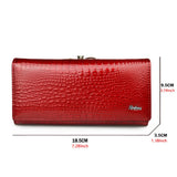 Explosive Women Leather Wallet Long Change Clutch Bag Multifunctional Wallet