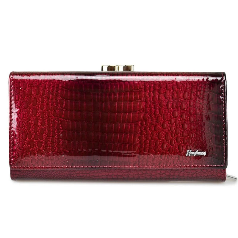 Explosive Women Leather Wallet Long Change Clutch Bag Multifunctional Wallet